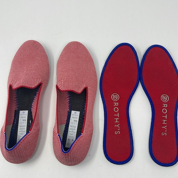 ROTHY’S: Lollipop Loafers. Rare/Retired. Red/White. Size 6. Slip On - Picture 8 of 11
